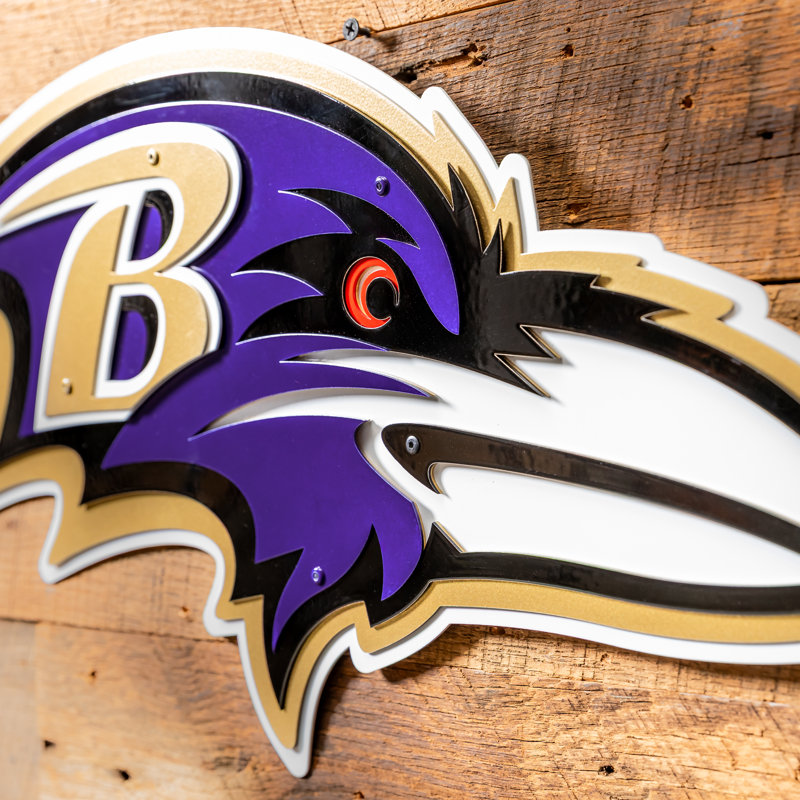 Art mural en métal Baltimore Ravens
