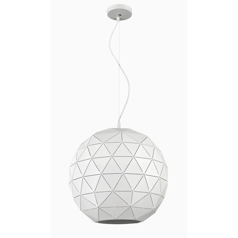 Delcastillo 1 - Light Sphere Pendant, White