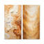 Abstrait Mirage Macchiato - Ensemble de 2 reproductions d'art sur toile-102570035-102570032