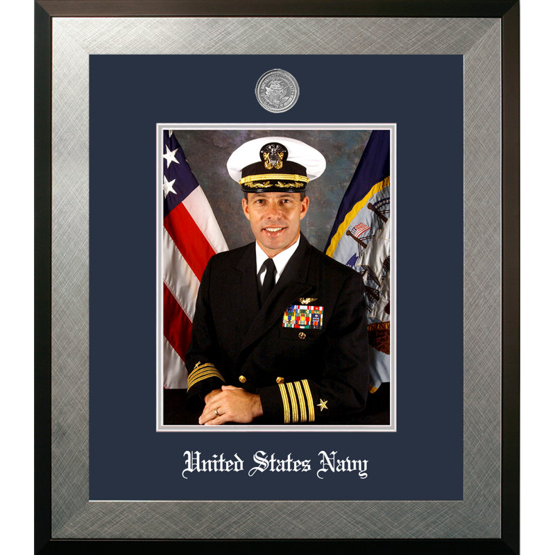 Cadre photo bleu marine