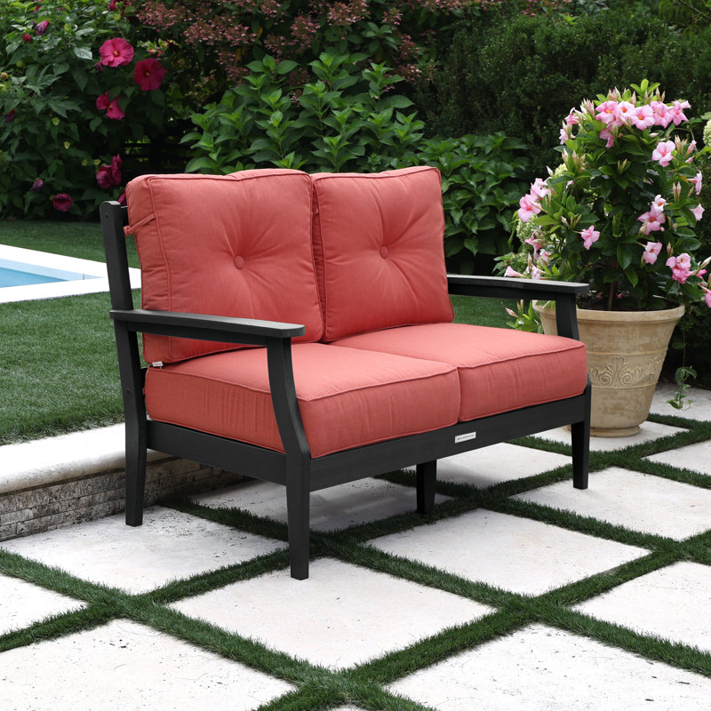 Lehigh Deep Seating Loveseat, Canvas Persimmon 