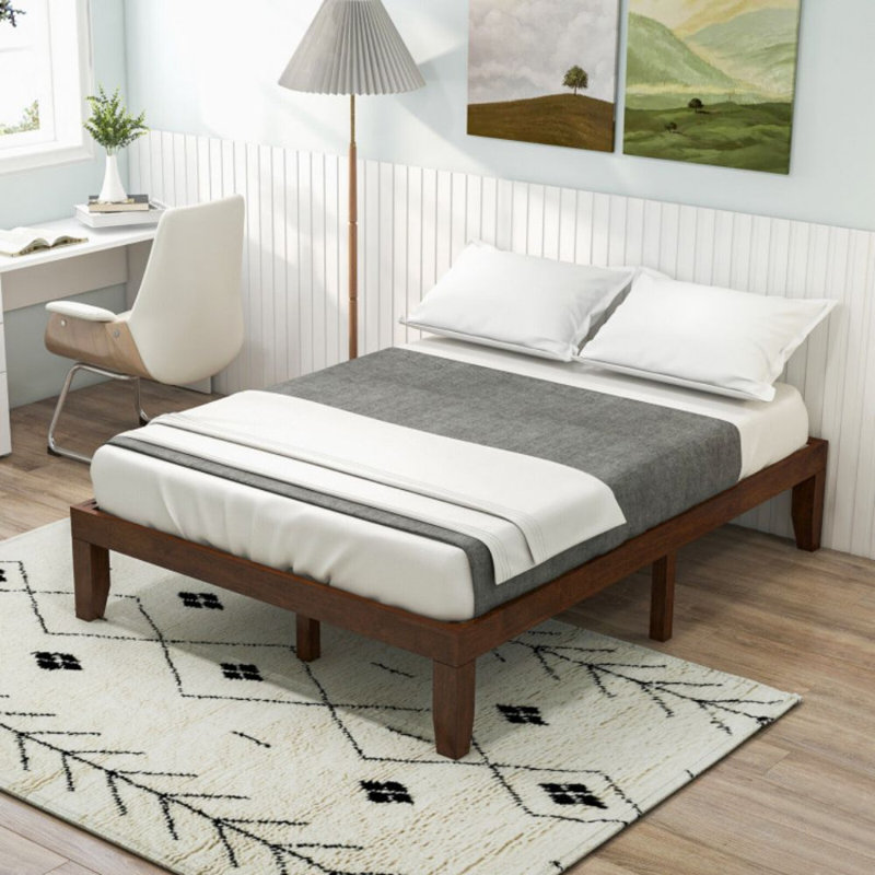 Lit plateforme 14 po Idom, Double, Café