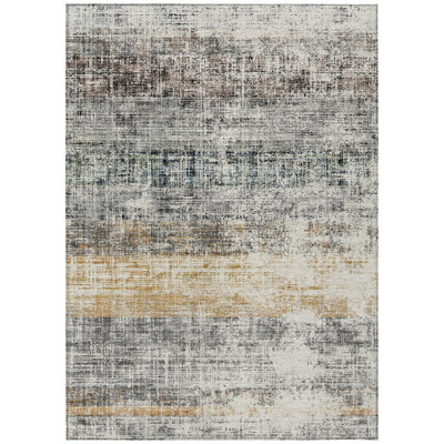 Machine Washable Indoor/Outdoor Jourdan ACN2388 Stripes Rug