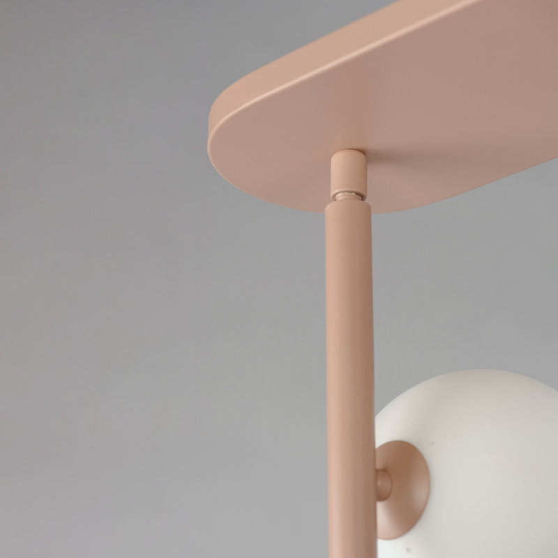 Contour MTO 5 - Light LED Semi Flush Mount, Palazzo Pink