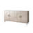 Champagne Silver 4 Door Server Cabinet - , Spacious, For Entryway Storage In Stable, Adjustable Shelves, Kitchen-1473586583