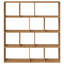 Atyana 141.5 cm H x 132 cm W Book Cabinet Bookcase-907521017