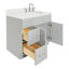 Meuble-lavabo sur pied simple 36 po avec plateau en quartz Abell-94003657