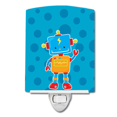 Lampe de nuit en céramique robot