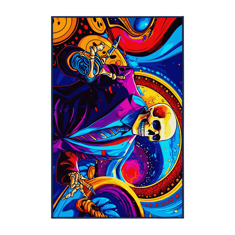 Cosmic Resonance Rug, Rectangle 4' x 6'