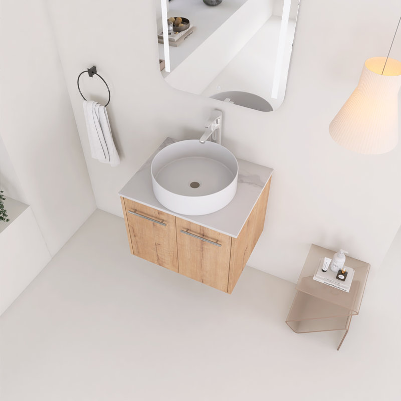 Alviva 23.64'' Single Bathroom Vanity with Ceramic Top