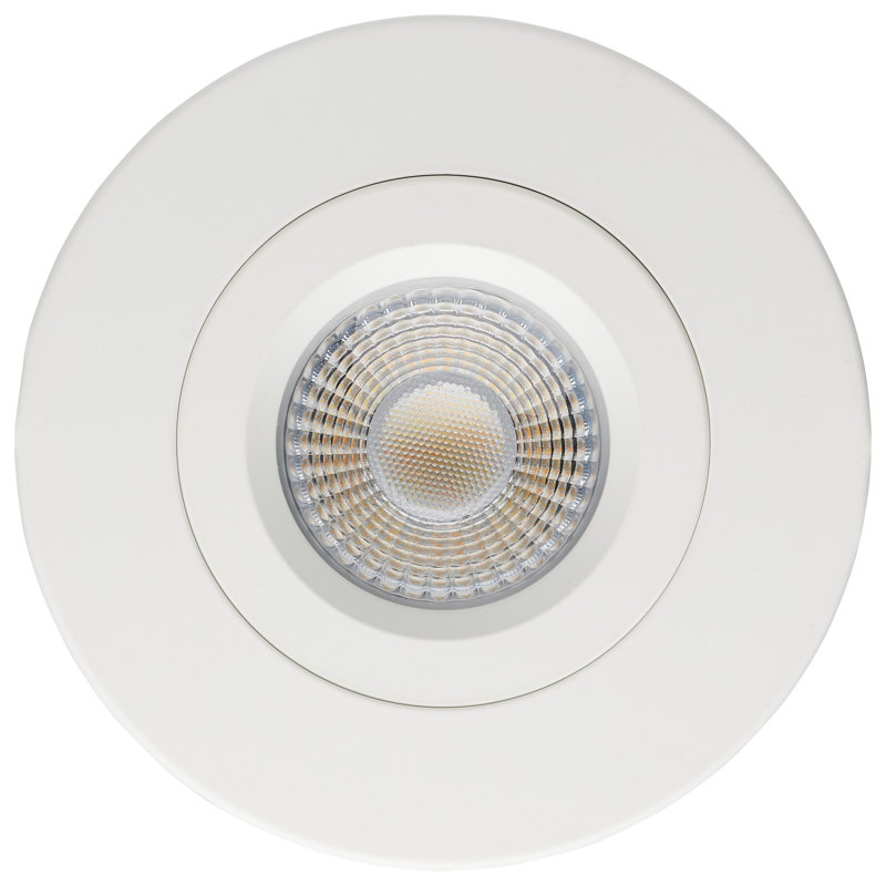 4" Round Adjustable Trim Selectable Color Temperature Dimmable Air-Tight IC Rated LED Canless Recessed Lighting Kit, White