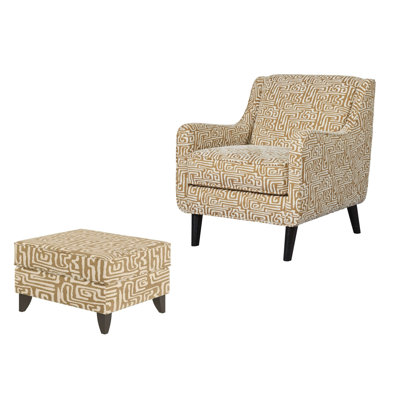 Fauteuil d'appoint et repose-pieds Zeitgeist