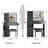 29.2" Small Size Left Drawer Desktop Vanity Table + Cushioned Stool, 2 AC+2 USB Power Station, Hair dryer bracket, Extra Large Touch Control Sliding LED Mirror, Tri-color Switching, Brightness Adjust-439763324