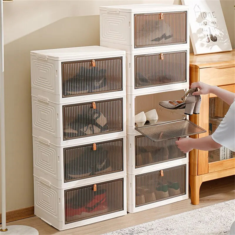 3 Pair Stackable Shoe Storage Box