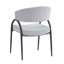Chaises de salle à manger rembourrées avec pieds en métal (ensemble de 2)