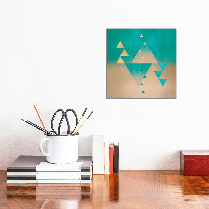Pyramids by Elisabeth Fredriksson - Gallery-Wrapped Canvas Giclée on Canvas, Canvas, 30.48 cm H x 30.48 cm W