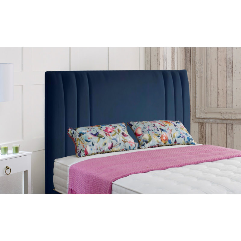 Ashlesha Upholstered Headboard, Small Single (2'6), Marine Blue