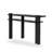 Black Solid Wood Rectangular Shape Console Table