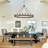 Farmhouse 48" 24-Light Wagon Wheel Chandelier, Extra Large Chandeliers For High Ceilings-220111649