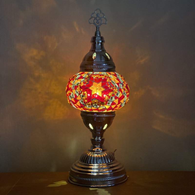 Kearns Metal Lamp, Red/Orange