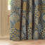 Ophelia Floral Jacquard Pencil Pleat Curtains-1108790165-1108790163
