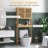 Bamboo Over The Toilet Storage Cabinet, Over Toilet Bathroom Organizer With Slatted Doors, Adjustable Shelf And Open Shelf, Natural