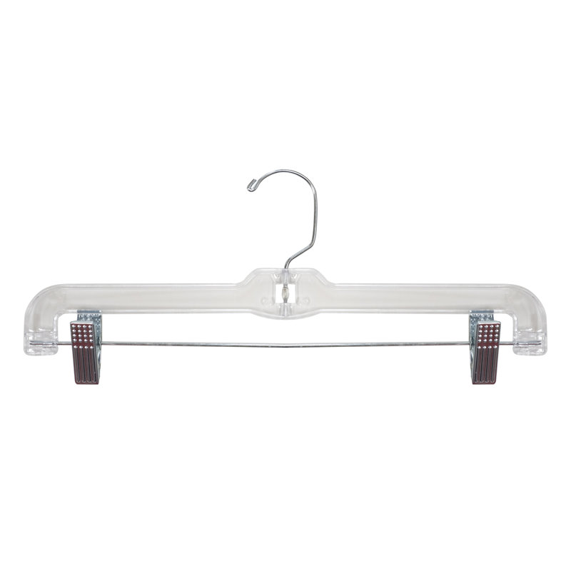 Cintre pour enfants avec pinces pour jupe / pantalons en plastique Fresquez, Transparent
