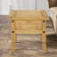 Anjeliett Solid Pine Wood Side End Accent Table 