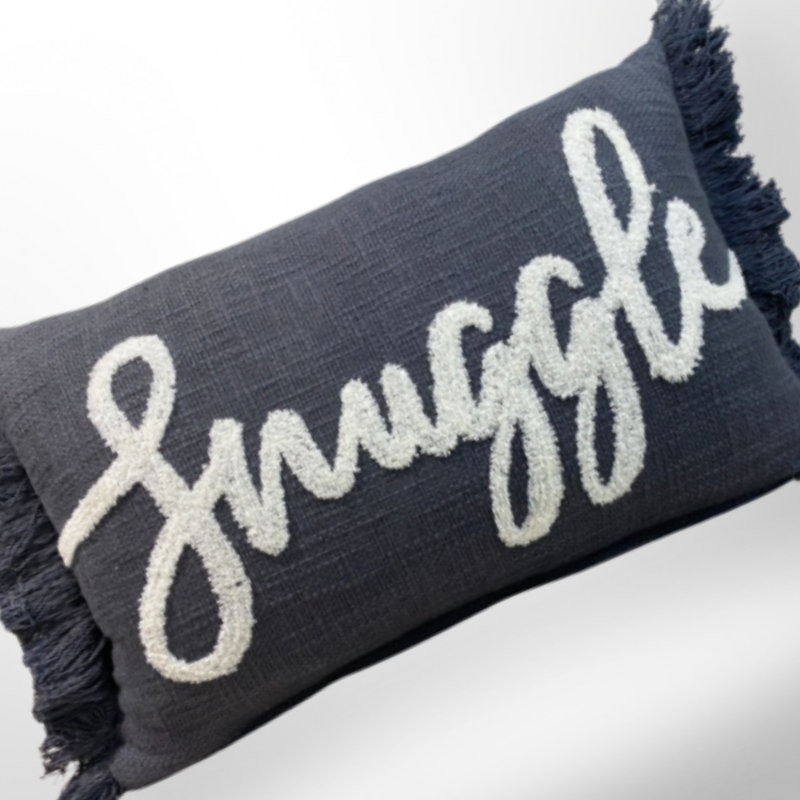 Coussin en coton Ls Walden, Gris