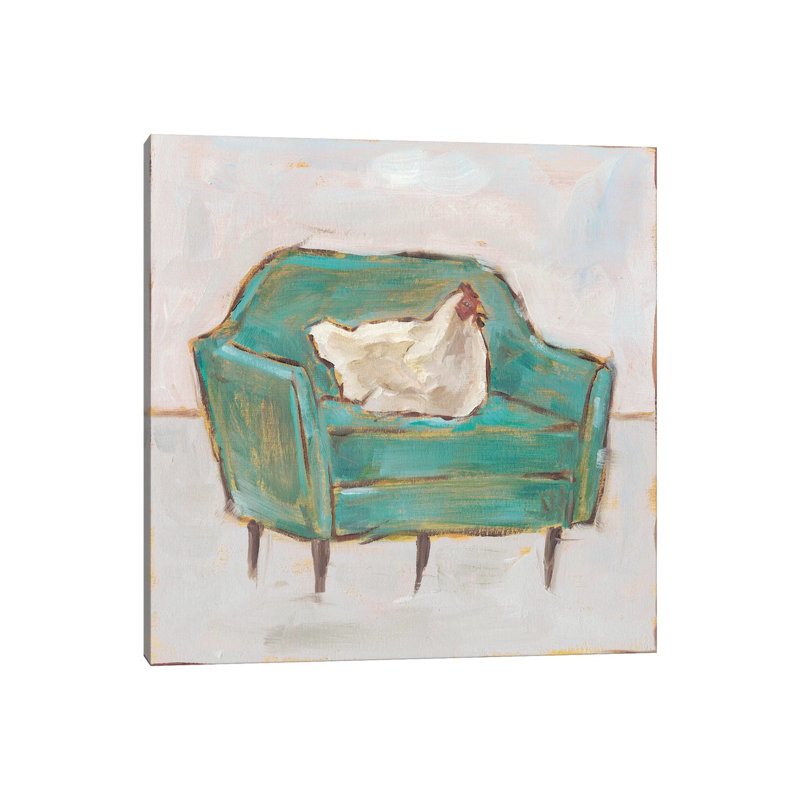«Creature Comforts VII» par Ethan Harper - reproduction d'art, Pas de tapis, Toile tendue, H 12 po x l 12 po x P 1,5 po