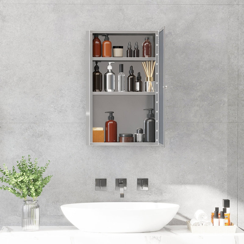 Stainless Steel Wall Mounted Bathroom Cabinet