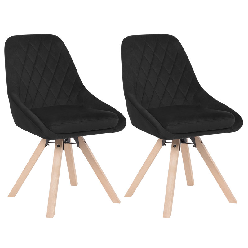 Almenia Upholstered Dining Chair, Black