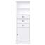 Grande armoire de rangement avec 3 tiroirs et tablettes réglables