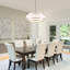 Lustre tambour moderne à 5 lumières 23,78 "à intensité variable-205390081