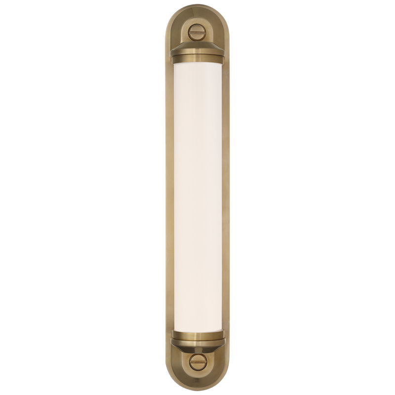 Ralph Lauren Belgrave 32" Linear Bath Light, 18" H x 3" W x 3.75" D, Natural Brass, 1200 W