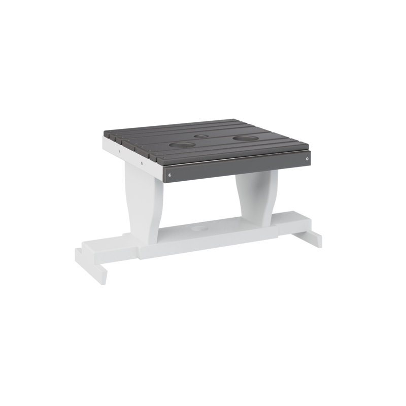 Berlin Gardens Gliding Settee Table, Smoke Gray