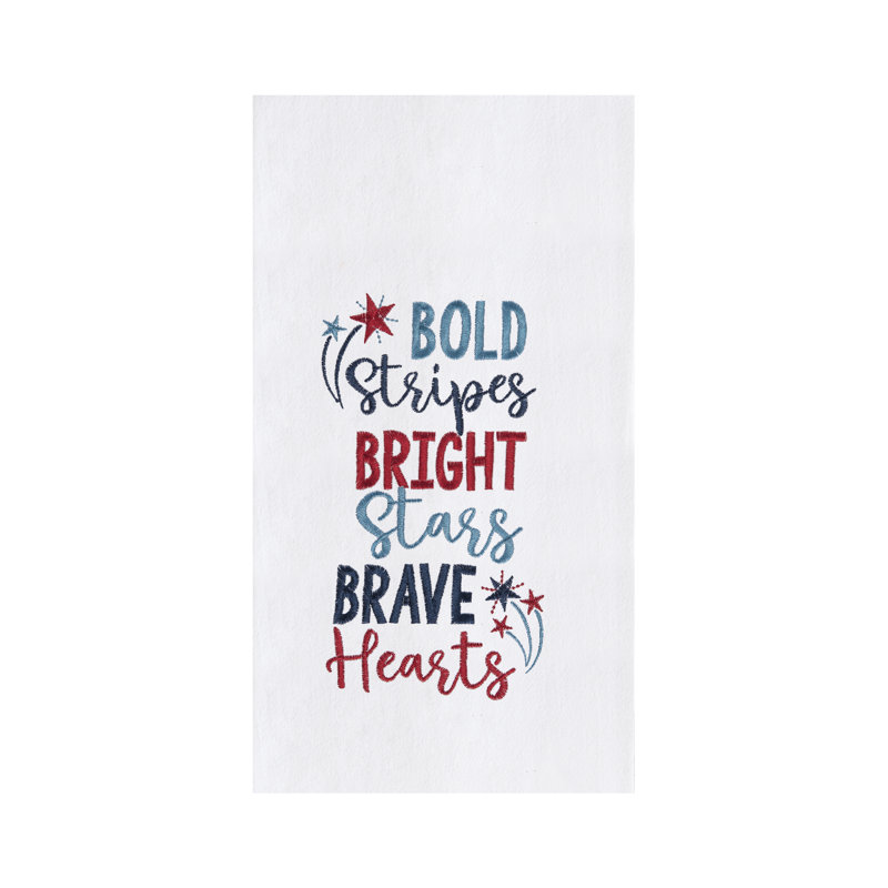 Serviette de cuisine Bold Stripes Bright Stars Brave Hearts