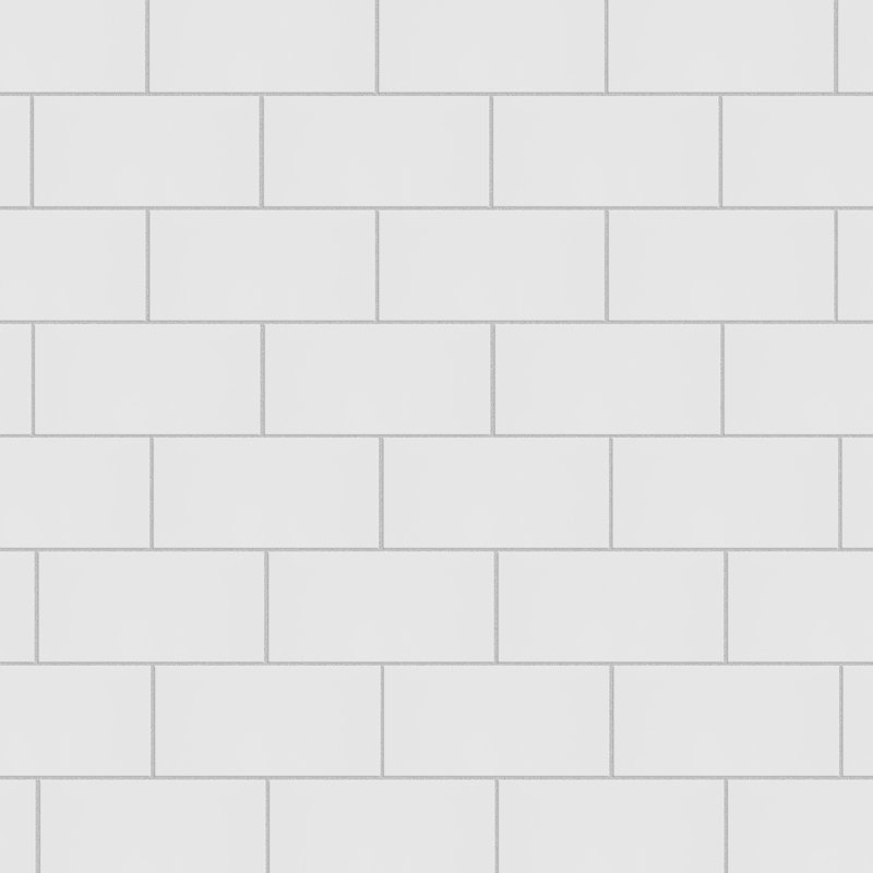 Crown Heights 3" x 6" Ceramic Subway Wall Tile, Glossy White