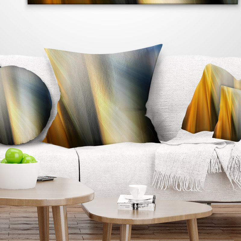 Rays of Speed Vertical - Coussin imprimé abstrait, 16 po x 1 po, Coussin décoratif