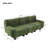 Albern 94.5'' Modern 3-Seater Chenille Sofa With Curved Armrests And Compressed Space-Saving Design-115662925