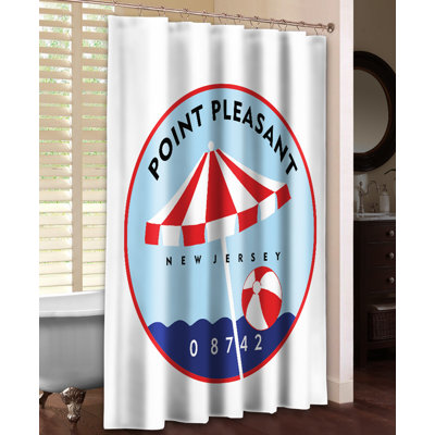 Rideau de douche simple Point Pleasant