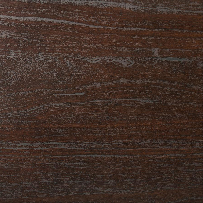 Table de chevet en MDF avec 2 tiroirs au fini cacao foncé