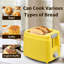 2 Slice Stainless Steel Toaster, LCD Display, Touch Button, 1.13" Wide Slot-106586435