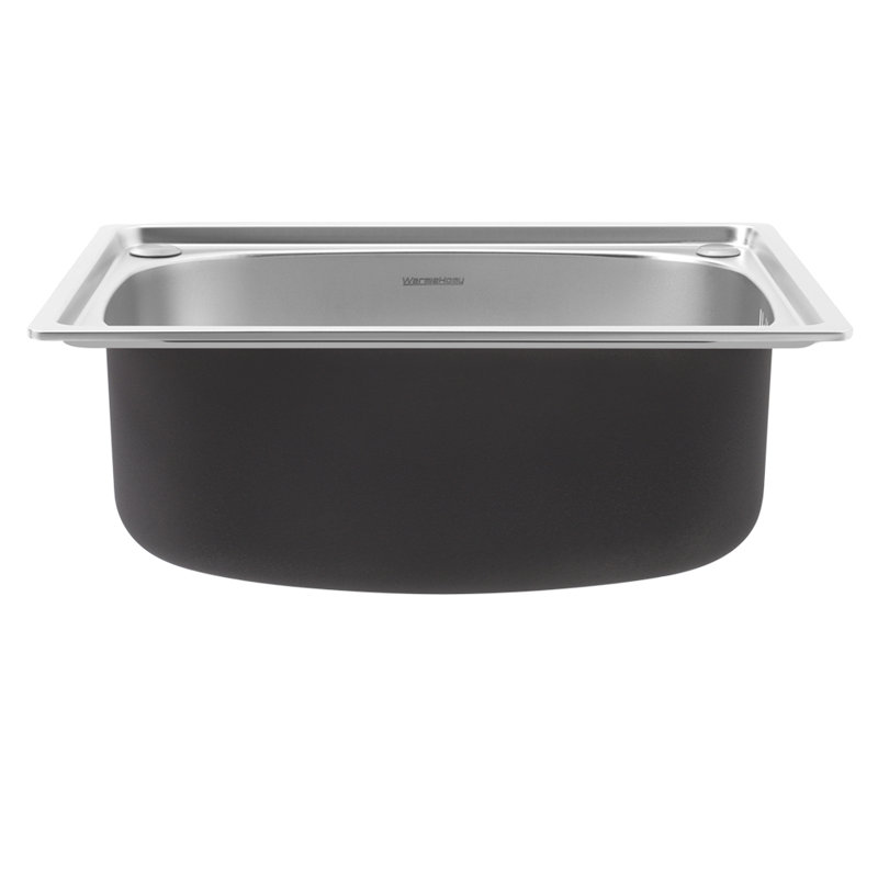 Belfry Kitchen Yvaine 400mm W Single Bowl Stainless Steel Undermount Kitchen Sink