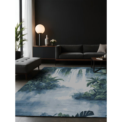 Tapis gris soyeux et moelleux
