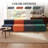 Boneless Floor Sofa Chair, Comfy Accent Chair, Togo Sofa , Corduroy Lazy Bean Bag Chairs for Living Room, Bedroom, Fireside, No Assembly Required, Washable Cover, Ships in a Box-1410408440