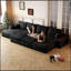 Luxueux canapé-lit modulaire pour salon avec tissu moelleux et sans assemblage-2075427355
