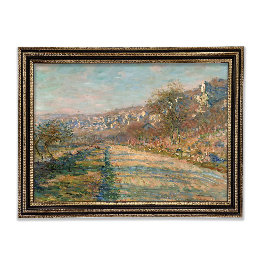 Monet Straße von La Roche-Guyon Gerahmter Druck