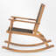 Ensemble de chaises berçantes d'extérieur en bois d'acacia (ensemble de 2)-2035013137