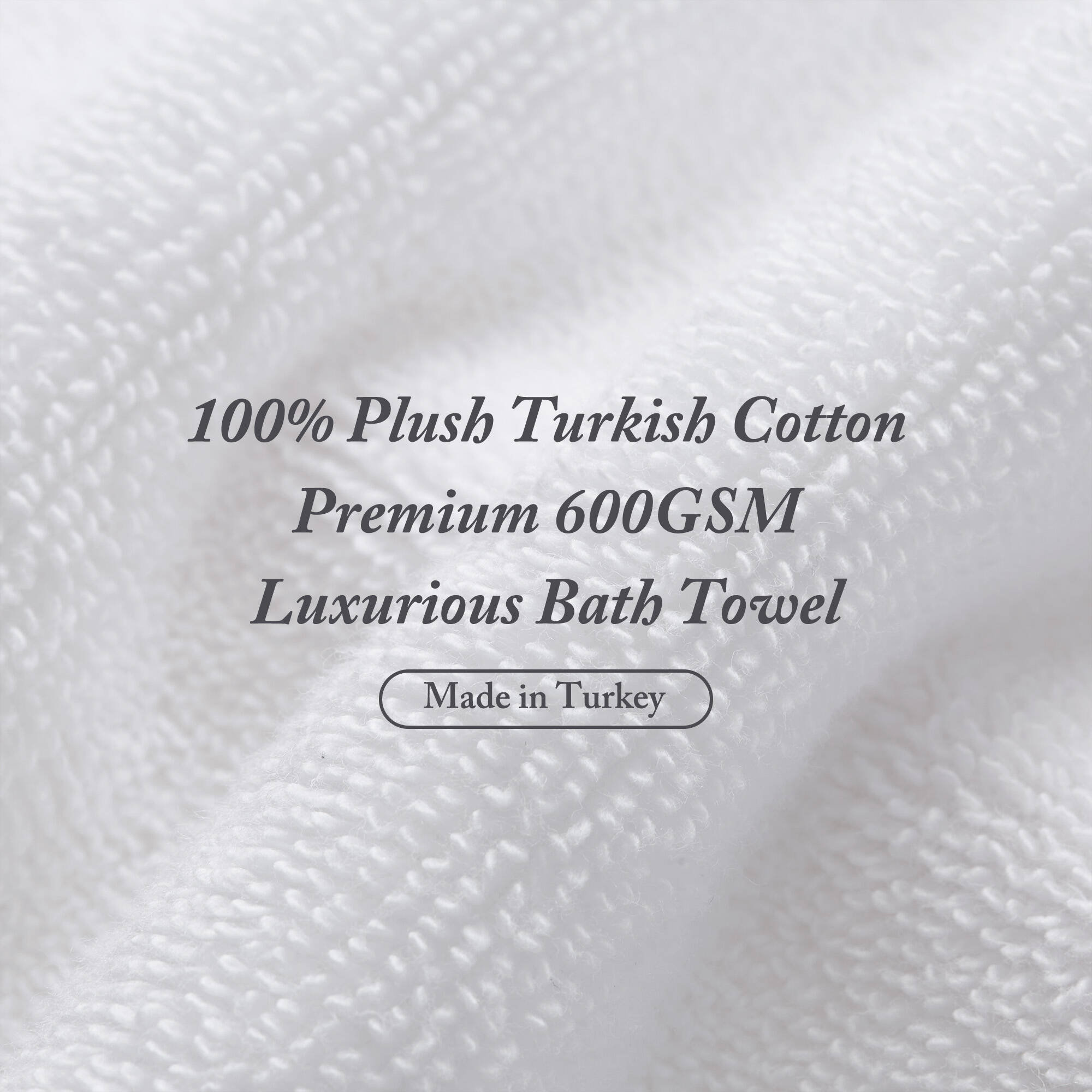 Turkish 100% Cotton Oversized Quick Dry Highly Absorbent Towel Set, White, Bath Sheets - 2 Pack